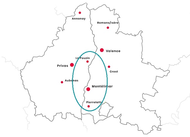 Secteur d'intervention Drôme Ardèche